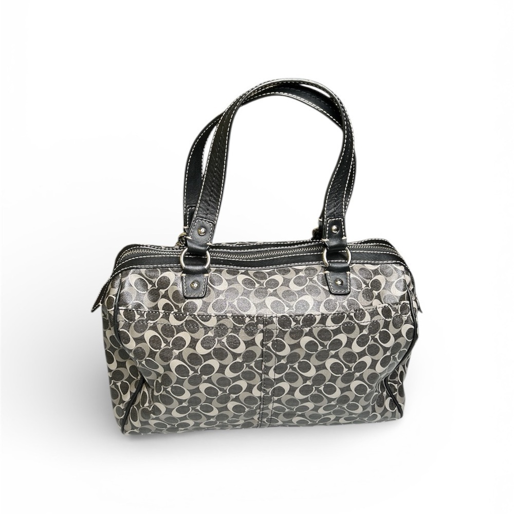 Coach Signature Coated Canvas and Leather Chelsea Satchel - Picture 2 of 16